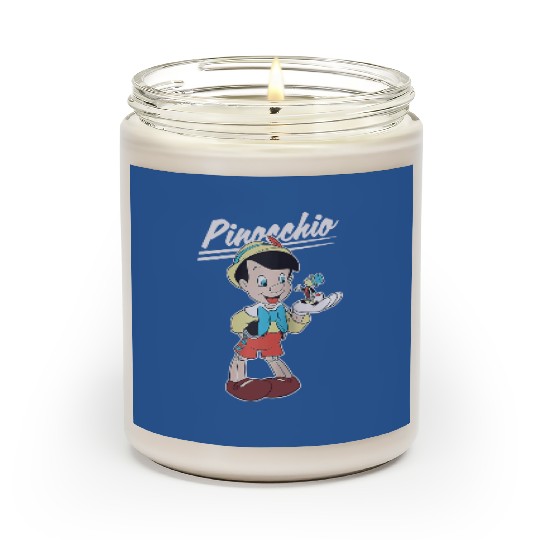 Retro Disney Pinocchio and Jiminy Cricket Scented Candles