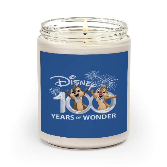 Chip and Dale Disney 100th Anniversary Scented Candles, Disney 100 Years Of Wonder Scented Candles