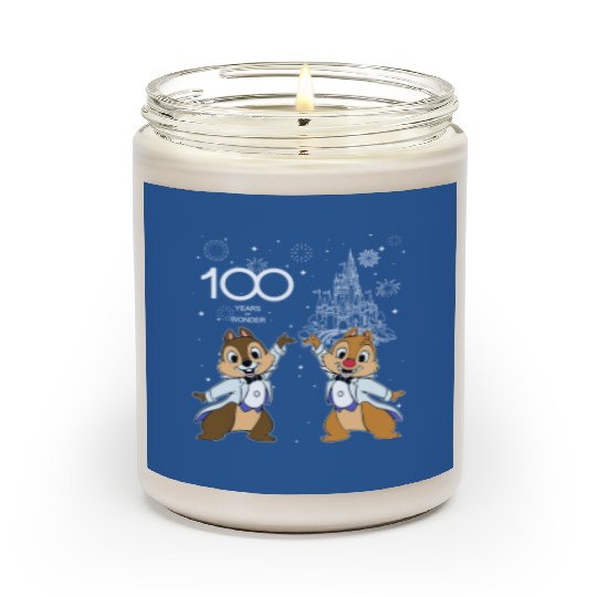Disney Chip And Dale Couple Characters Scented Candles, 100 Years of Wonder Scented Candles