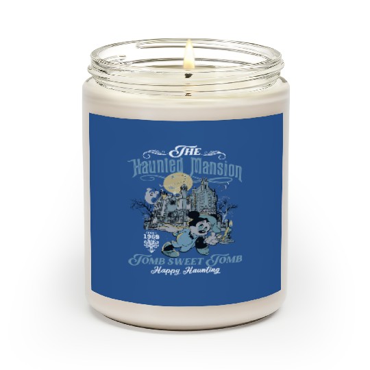 The Haunted Mansion Retro Scented Candles, Vintage Disney Ride Scented Candles