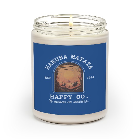  Hakuna Matata Scented Candles, Happy Co, Retro Disney Lion King Scented Candles, Animal Kingdom Scented Candles