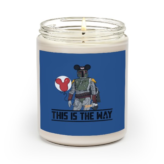 This Is The Way Mandalorian Scented Candles Disney Mickey Mouse Ears Scented Candles