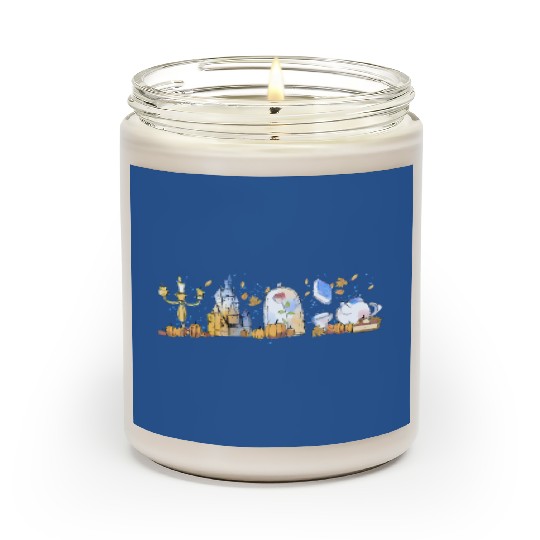 Vintage Disney Princess Belle  Color Scented Candles, Beauty and the Beast Characters Unisex Scented Candles, Disneyland Family Trip 2023 Scented Candles