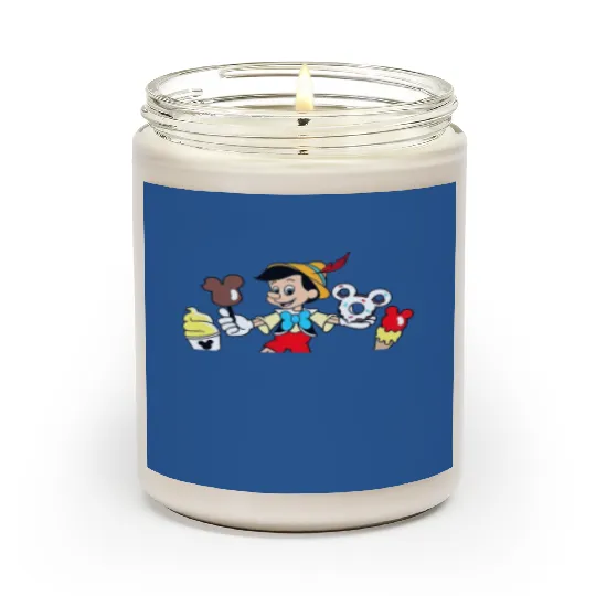 Pinocchio Snacks Scented Candles, Disney Snacks Scented Candles, Funny Disney Snacks Scented Candles