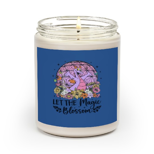 Disney Figment Dragon Scented Candles, Magic Blossom Scented Candles, Purple Dragon Scented Candles