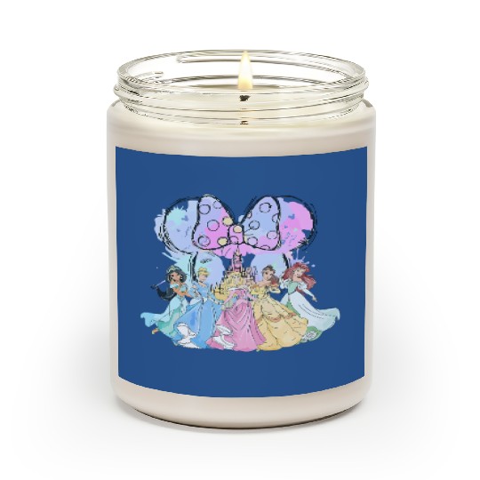 Disney Princess Scented Candles, Disney Watercolor Castle Scented Candles