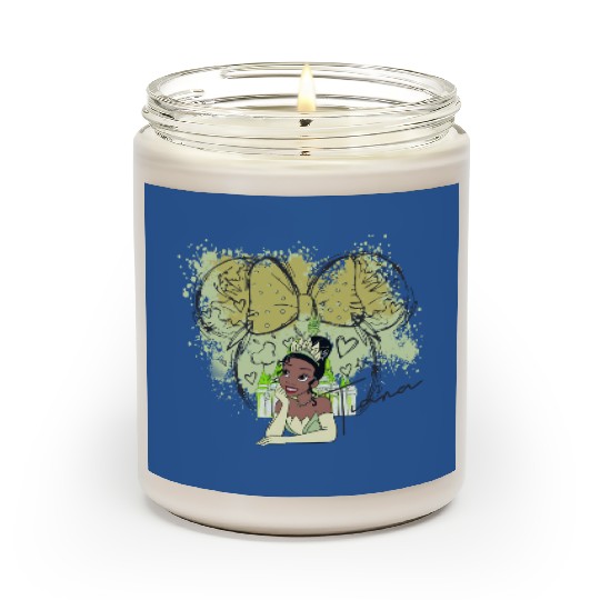 Tiana Princess Scented Candles, Watercolor Disney Castle Scented Candles, Disney Princess Scented Candles,