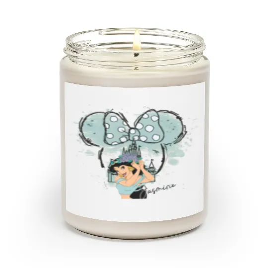 Jasmine Princess Scented Candles, Princess Jasmine, Disney Jasmine Princess, Watercolor Disney Princess Scented Candles