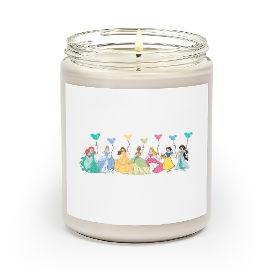 Disney Princess Balloons Scented Candles, Disney Girls Scented Candles