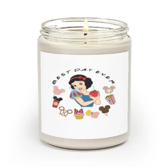 Disney Snow White Scented Candles, Snow White Disney Snacks Scented Candles, Disney Best Day Ever Snow White Scented Candles
