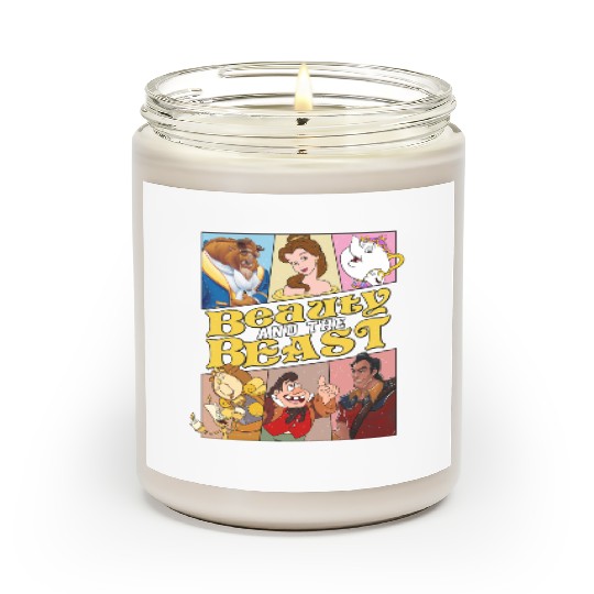 Disney Beauty And The Beast Classic Characters Vintage Scented Candles