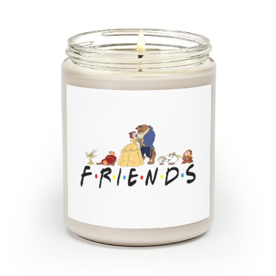 Beauty and the Beast Friends Scented Candles, Funny Disney Scented Candles, Funny Friends