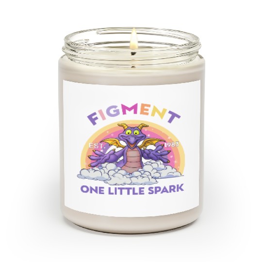 Cute Figment One Little Spark Disney Epcot Snack Drinking Scented Candles