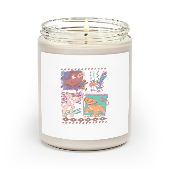 Retro 90s Disney Lion King Simba And Timon  Scented Candles, Vintage Lion King Scented Candles