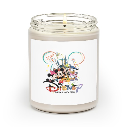 Disney Family Vacation 2024 Scented Candles, Disney 2024 Scented Candles, Disney Family Scented Candles, Disneyland 2024 Scented Candles