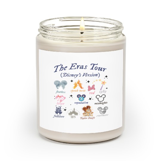Eras Tour Disney Scented Candles, Swift Happiest Magical Place Gift