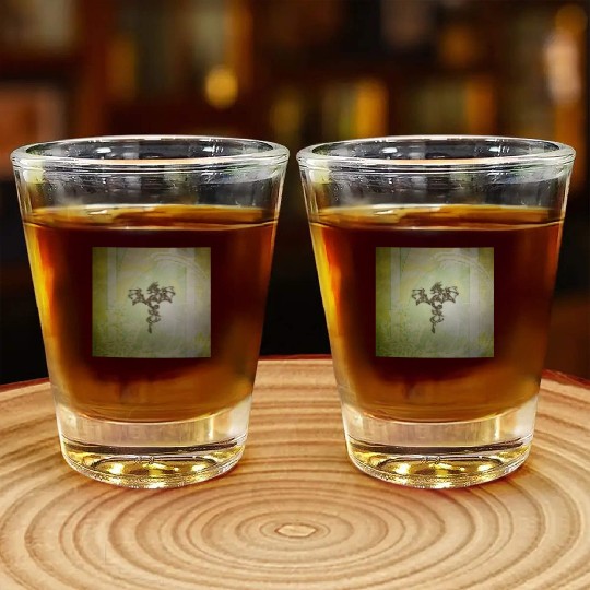 Awesome chinese dragon green colors Shot Glasses