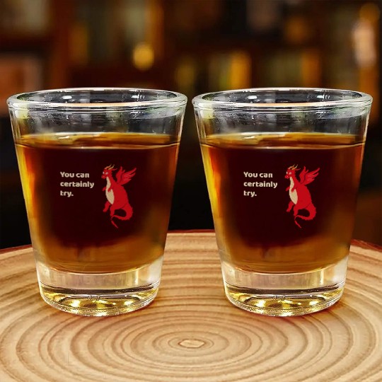 You Can Certainly Try Red Dragon Shot Glasses