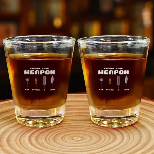 Computer Science Student Gift Shot Glasses