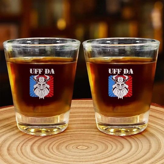Vikings Uff Da Viking Warrior Shot Glasses