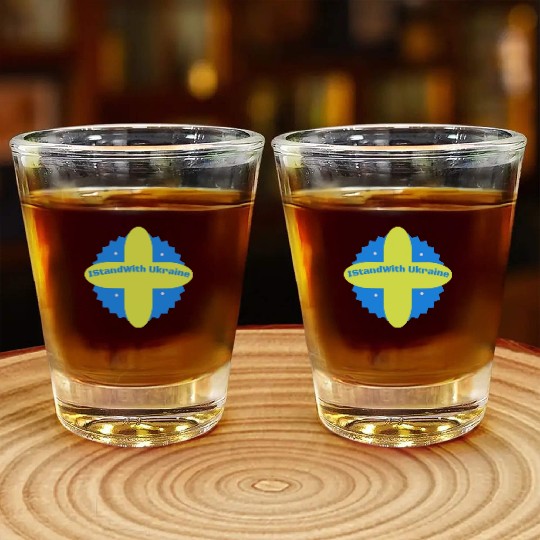 I Stand With Ukraine Shot Glasses