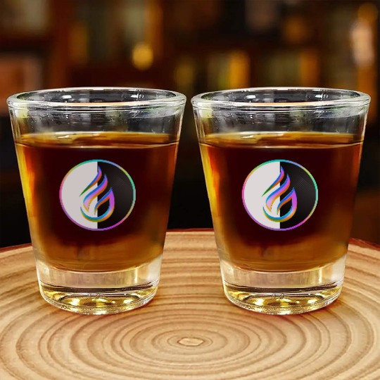 The Crystal Flame of Transmutation Shot Glasses