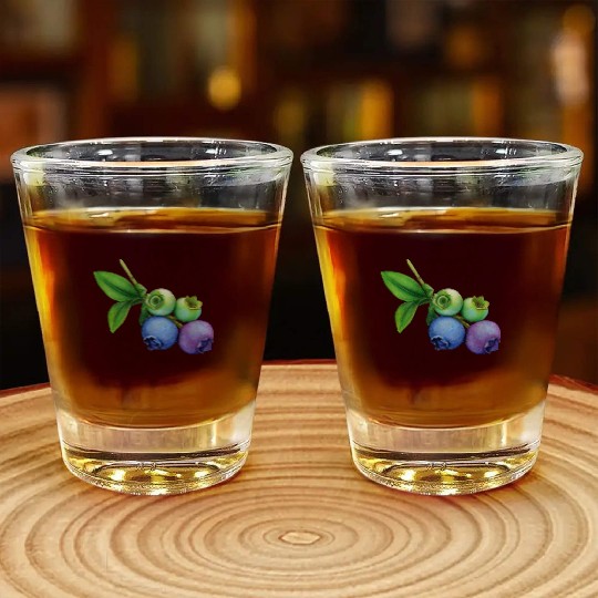 blueberries Shot Glasses