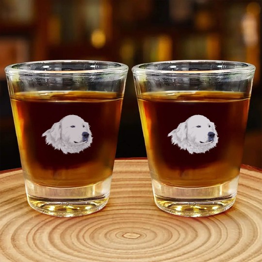 Great Pyrenees Shot Glasses