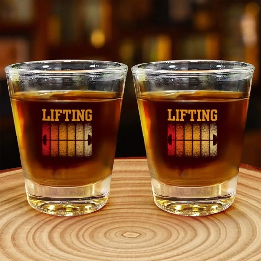 Lifting Weightlifting Lift Workout Gym Shot Glasses