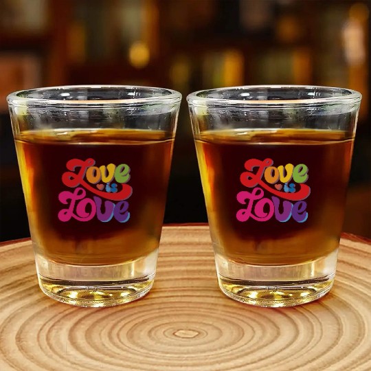 Love is Love Shot Glasses