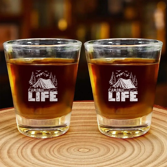 Camping Life Shot Glasses