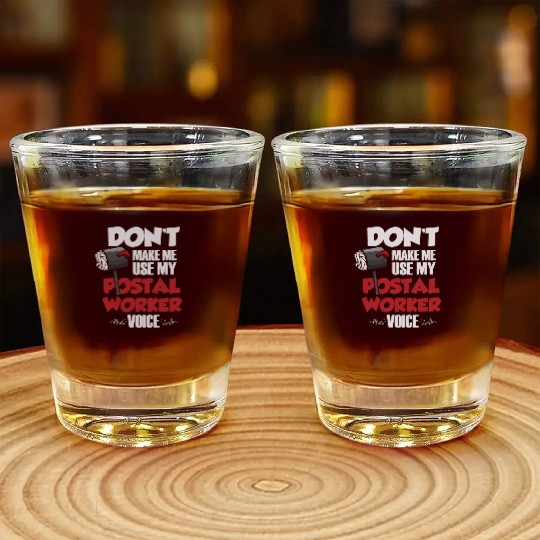 Postal Worker, postal worker, mailman, postman Shot Glasses