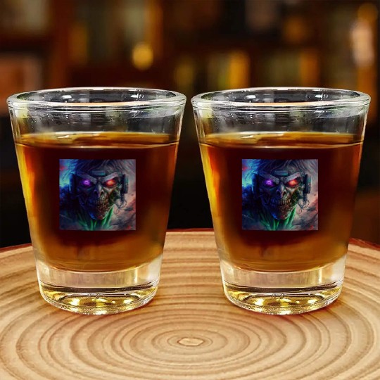 ZOMBIE IRON MAIDEN (version 12) Shot Glasses