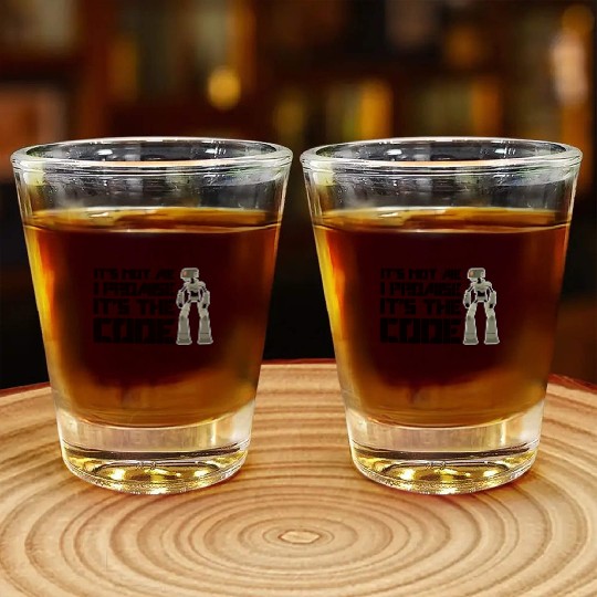 Robot Artificial Intelligence Machine Computer Shot Glasses