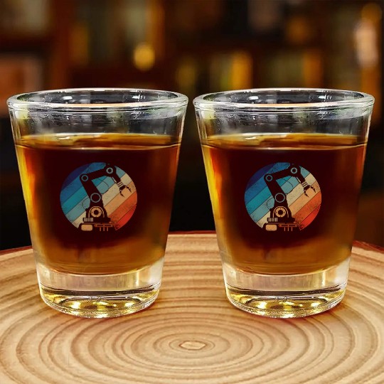 Robot Robotics Engineer Retro Shot Glasses