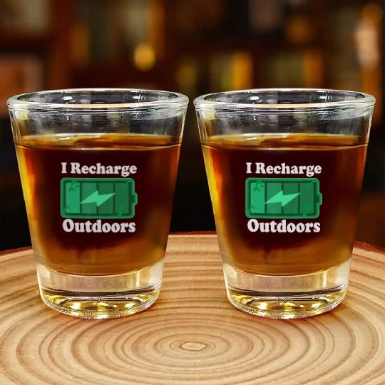 Nature Lover Outdoors Quote Shot Glasses