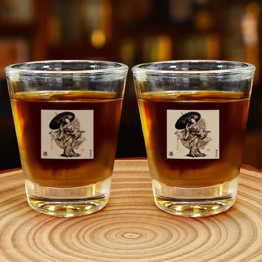 Japanese Kimono girl Shot Glasses