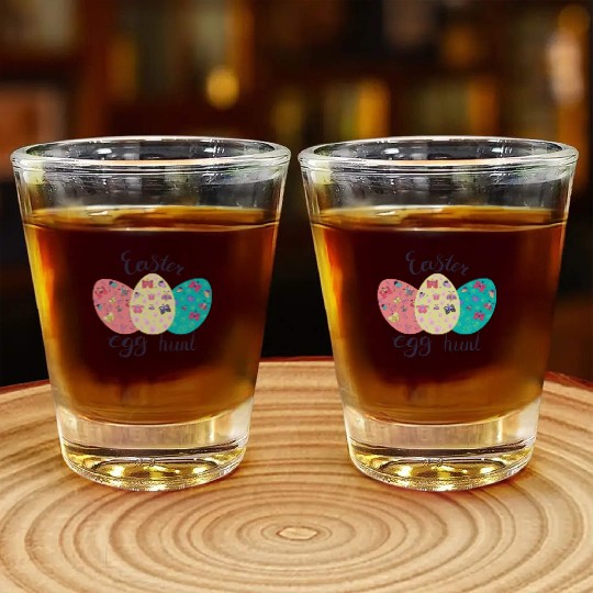 Easter Egg hunt Sublimation Shot Glasses