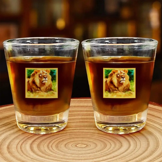 Lion King In The Forest. Buy Now Shot Glasses