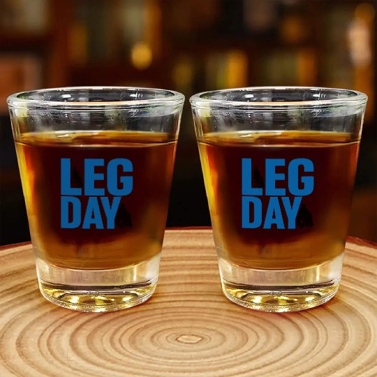 Leg Day Handicapped Wheelchair 24 Shot Glasses