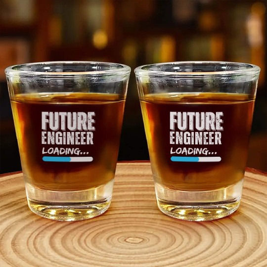 Future Engineer Loading Shot Glasses