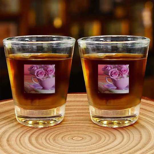 Beautiful Floral print Shot Glasses