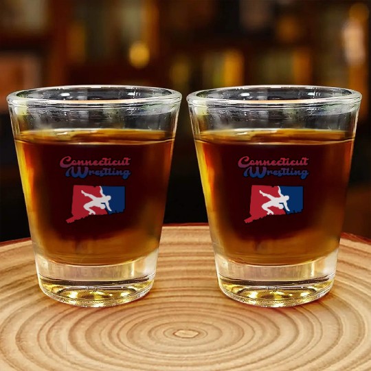 Connecticut Wrestling Shot Glasses