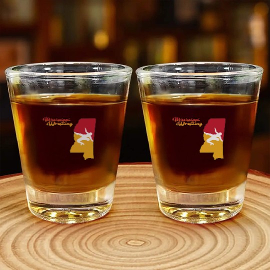 Mississippi Wrestling Shot Glasses