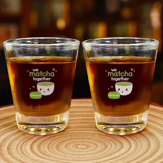 We Matcha Together Love Japan Shot Glasses