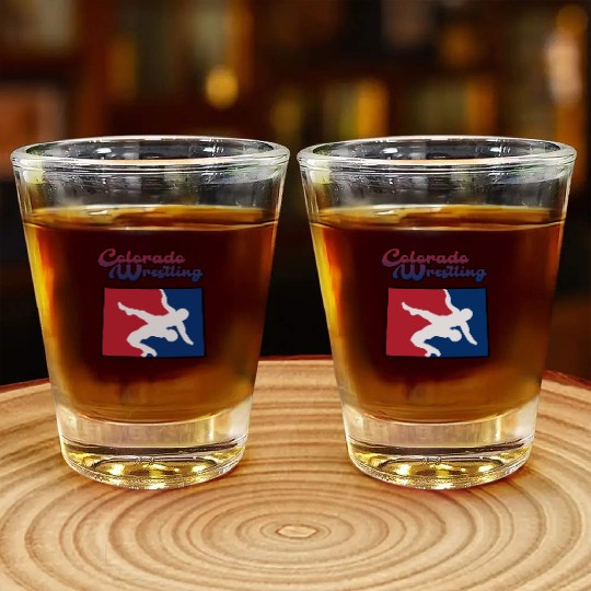 Colorado Wrestling Shot Glasses