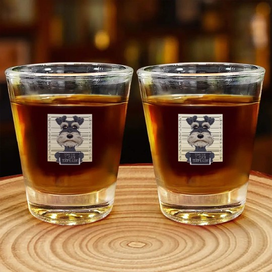 Miniature Schnauzer Dad I Miniature Schnauzer Shot Glasses