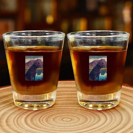 Cane Corso Nature Shot Glasses