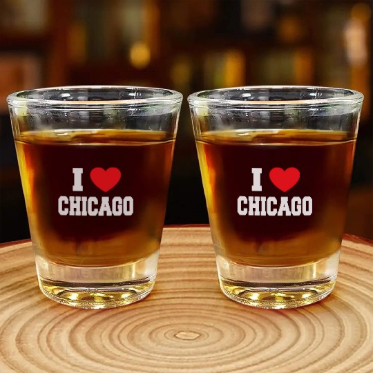 I Love Chicago Shot Glasses
