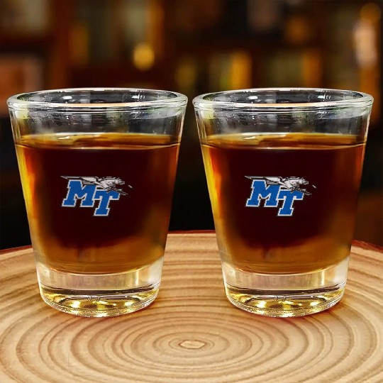 Middle Tennessee State e Raiders Distressed Shot Glasses